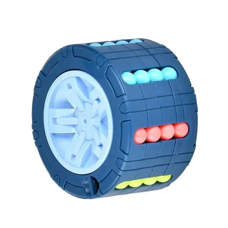 3D-Zylinder-Würfel-Spielzeug, magische Bohnen, Gyro, Drehen, Rutsche, Puzzle-Spiele, Stress abbauen, Kinder, pädagogisches Montessori-Säuglingsspielzeug, Geschenk