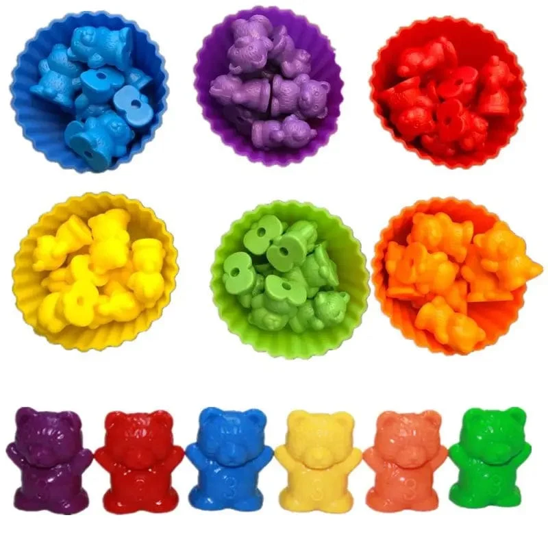 Regenbogen-Matching-Spiel für Kinder, Kognition, Regenbogen-Farbsortierung, Feinmotorik-Training, Montessori-Sensorik-Bildung, Puzzle-Spielzeug, Geschenk