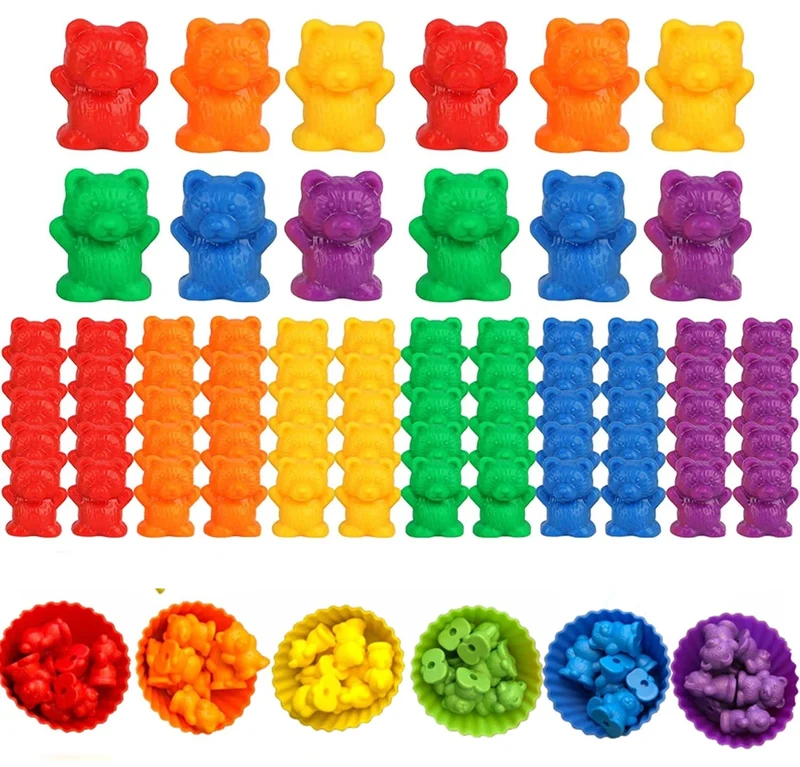 Regenbogen-Matching-Spiel für Kinder, Kognition, Regenbogen-Farbsortierung, Feinmotorik-Training, Montessori-Sensorik-Bildung, Puzzle-Spielzeug, Geschenk