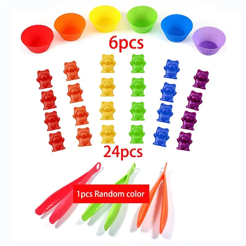 Regenbogen-Matching-Spiel für Kinder, Kognition, Regenbogen-Farbsortierung, Feinmotorik-Training, Montessori-Sensorik-Bildung, Puzzle-Spielzeug, Geschenk