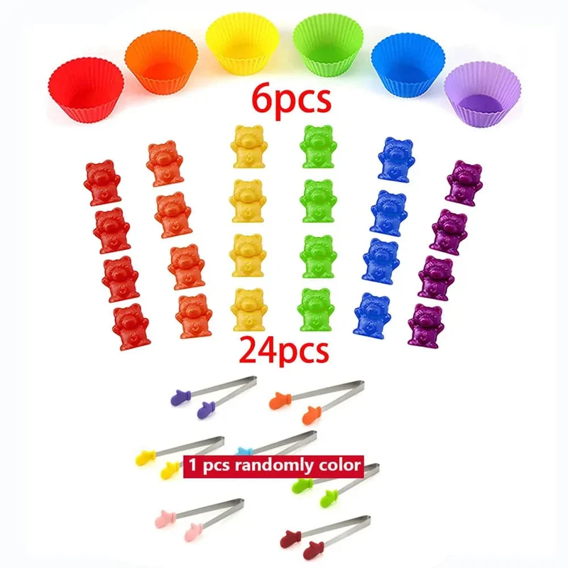 Regenbogen-Matching-Spiel für Kinder, Kognition, Regenbogen-Farbsortierung, Feinmotorik-Training, Montessori-Sensorik-Bildung, Puzzle-Spielzeug, Geschenk