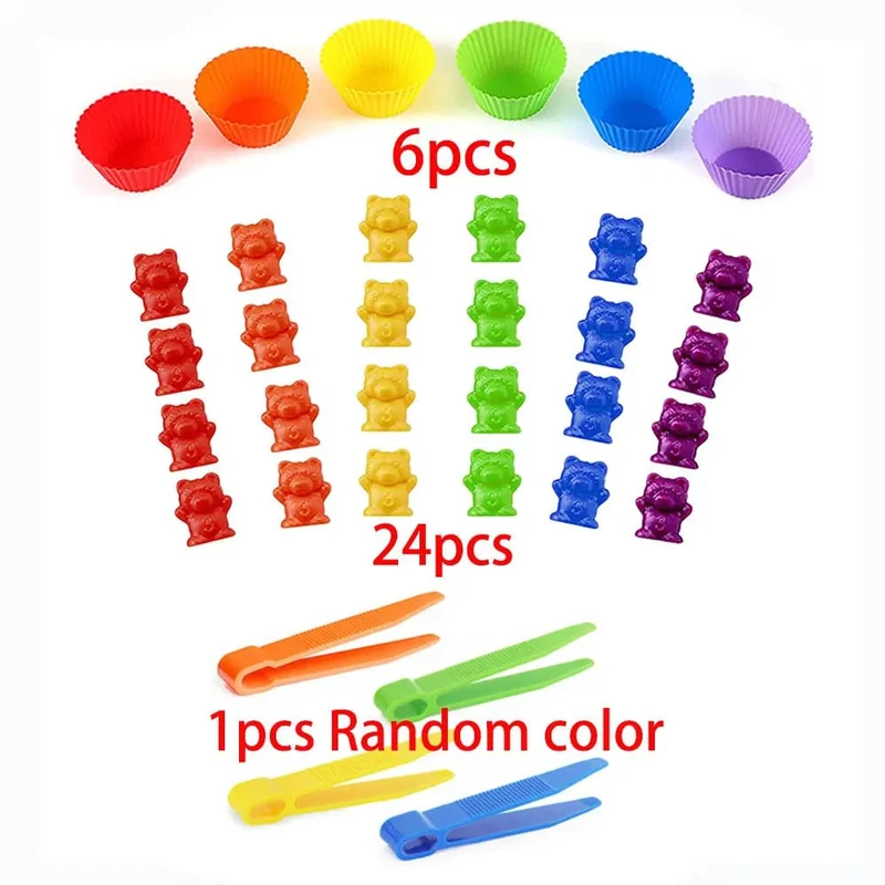 Regenbogen-Matching-Spiel für Kinder, Kognition, Regenbogen-Farbsortierung, Feinmotorik-Training, Montessori-Sensorik-Bildung, Puzzle-Spielzeug, Geschenk