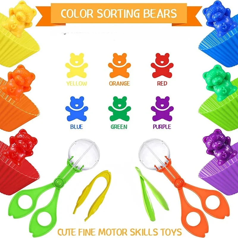 Regenbogen-Matching-Spiel für Kinder, Kognition, Regenbogen-Farbsortierung, Feinmotorik-Training, Montessori-Sensorik-Bildung, Puzzle-Spielzeug, Geschenk
