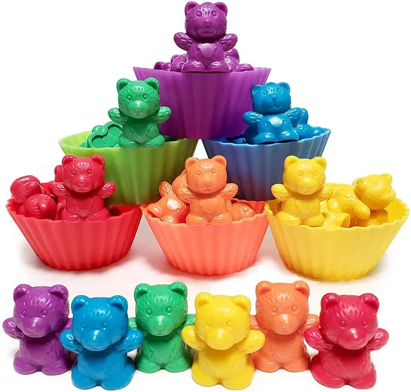 Regenbogen-Matching-Spiel für Kinder, Kognition, Regenbogen-Farbsortierung, Feinmotorik-Training, Montessori-Sensorik-Bildung, Puzzle-Spielzeug, Geschenk