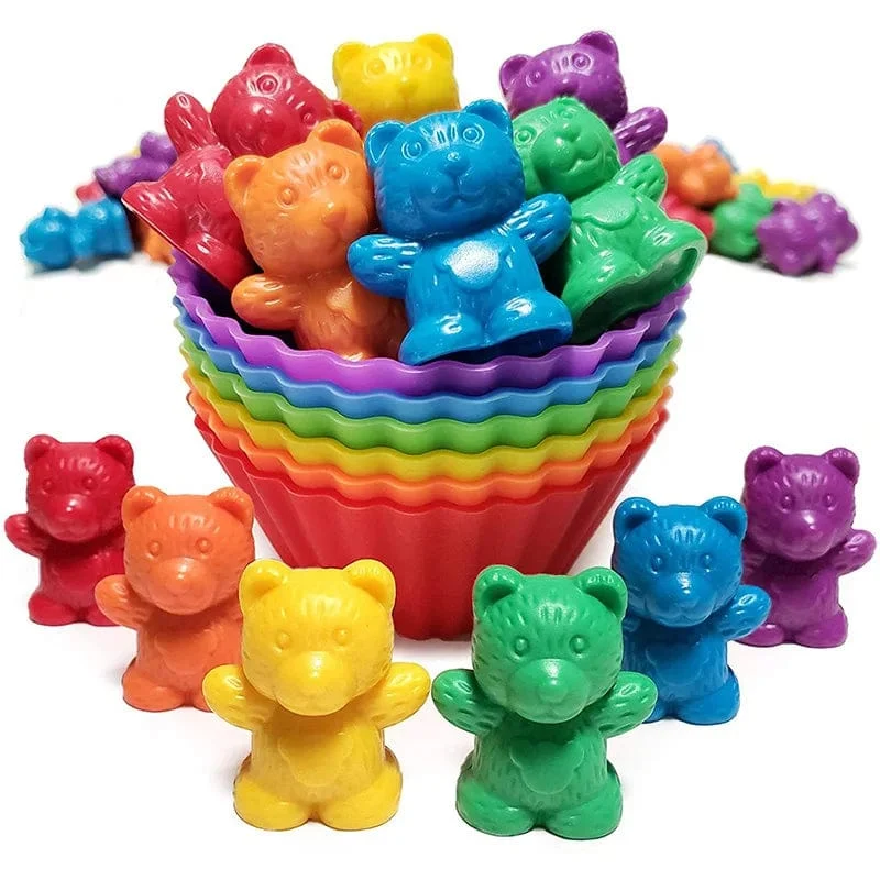 Regenbogen-Matching-Spiel für Kinder, Kognition, Regenbogen-Farbsortierung, Feinmotorik-Training, Montessori-Sensorik-Bildung, Puzzle-Spielzeug, Geschenk