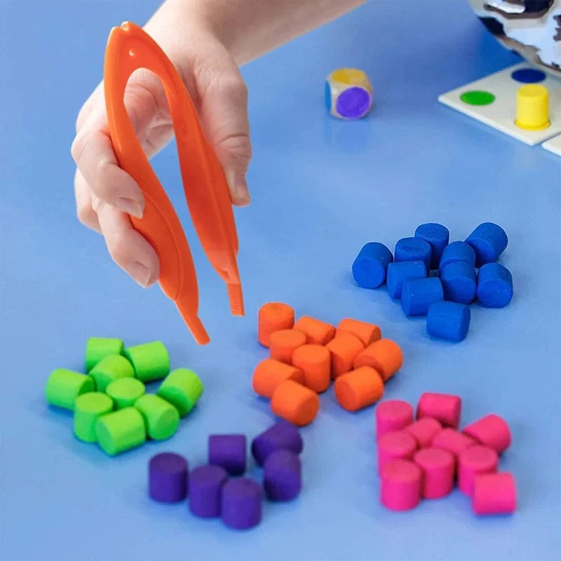 Regenbogen-Matching-Spiel für Kinder, Kognition, Regenbogen-Farbsortierung, Feinmotorik-Training, Montessori-Sensorik-Bildung, Puzzle-Spielzeug, Geschenk