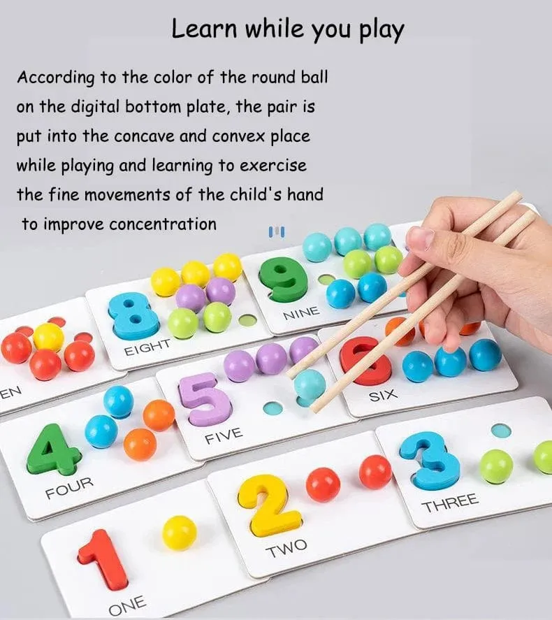 Clip Perlen Holz Spielzeug Kinder Sortierung Schüssel Kleinkind Lernen Aktivitäten Feine Motor Fähigkeiten Spielzeug Vorschule Früh Pädagogisches Montessori