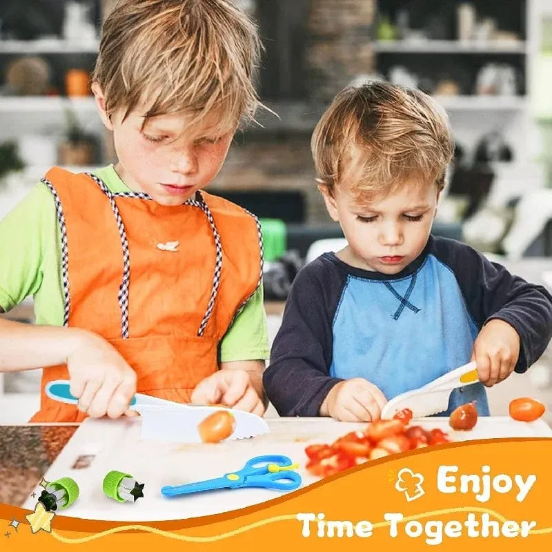 17-teiliges Montessori-Kochset mit Küchenutensilien – echtes Kocherlebnis für Kinder