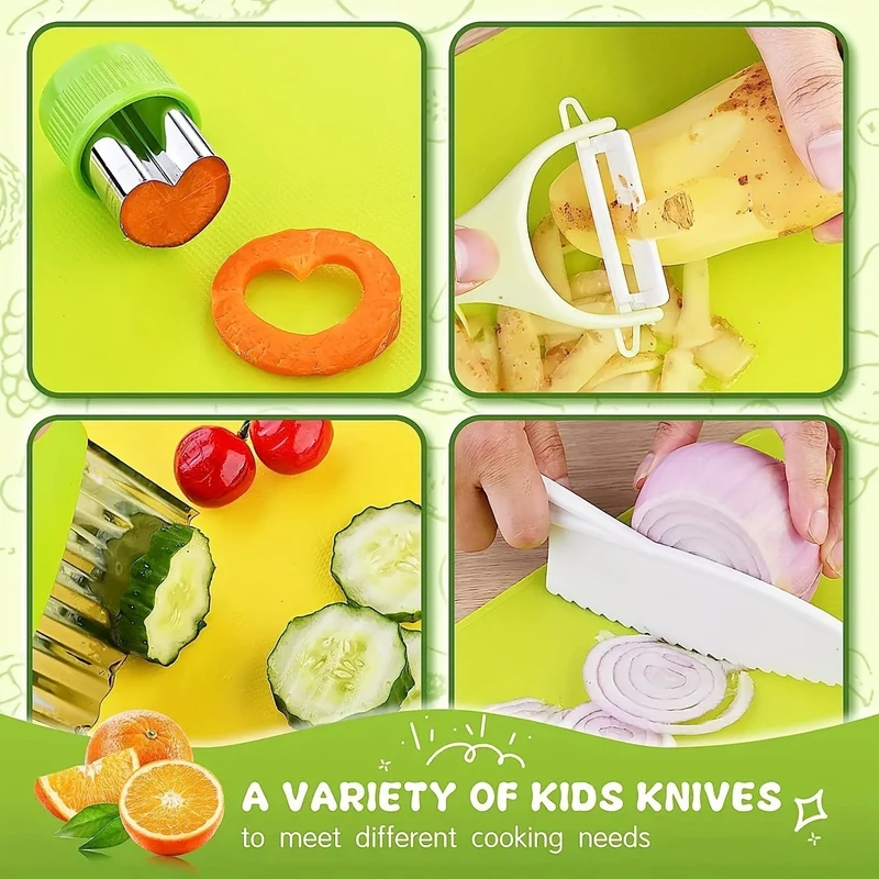 17-teiliges Montessori-Kochset mit Küchenutensilien – echtes Kocherlebnis für Kinder
