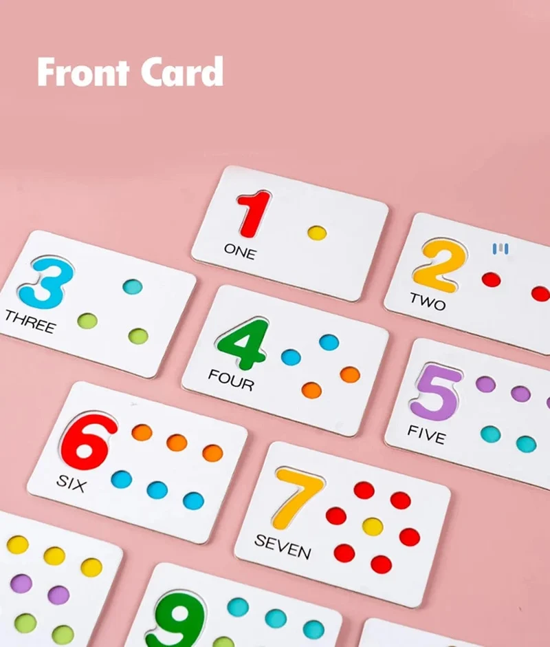 Montessori Mathematik Zählen Sortierung Spielzeug Clip Perlen Matching Spiele Feinmotorik Zahlen Farbe Sensorische Pädagogische Spielzeug Für Kind