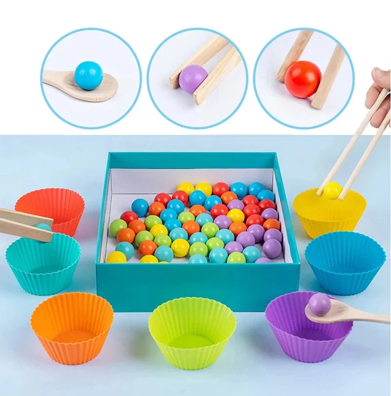 Montessori Mathematik Zählen Sortierung Spielzeug Clip Perlen Matching Spiele Feinmotorik Zahlen Farbe Sensorische Pädagogische Spielzeug Für Kind