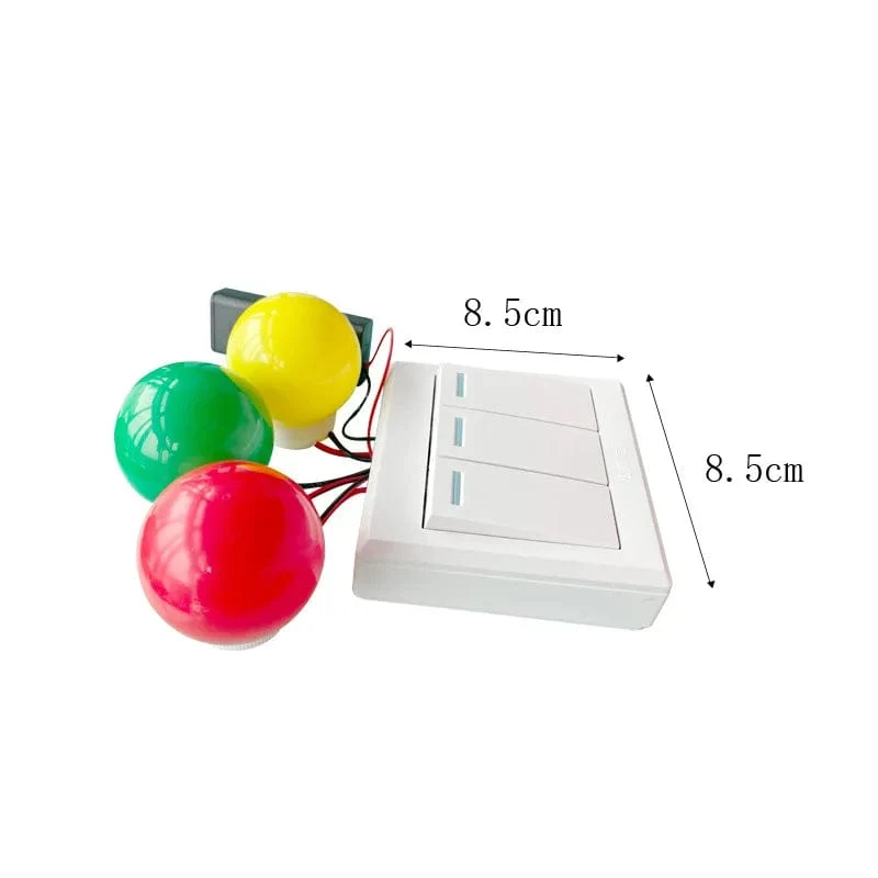 Busy Board DIY Material Zubehör Lampen Türklingel Montessori Lehrmittel Praktische Fähigkeiten Ton Farberkennung Holzspielzeug