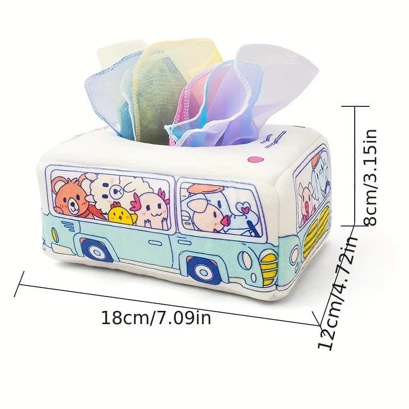 Baby Ziehen Papier Handtuch Reißen Tissue Box Baby Puzzle Frühen Bildung Montessori Kinder Tuch Spielzeug