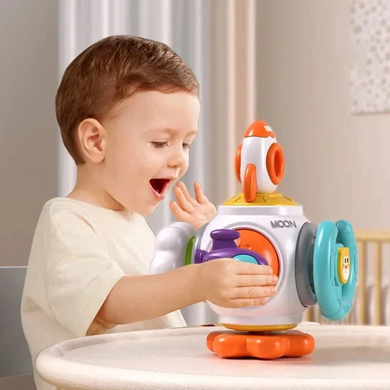 Pädagogisches Lernen Montessori-Spielzeug Busy Cube Praktisches Fähigkeitstraining Lock Box Feinmotorik-Fähigkeitsentwicklung Würfelspielzeug für Kinder
