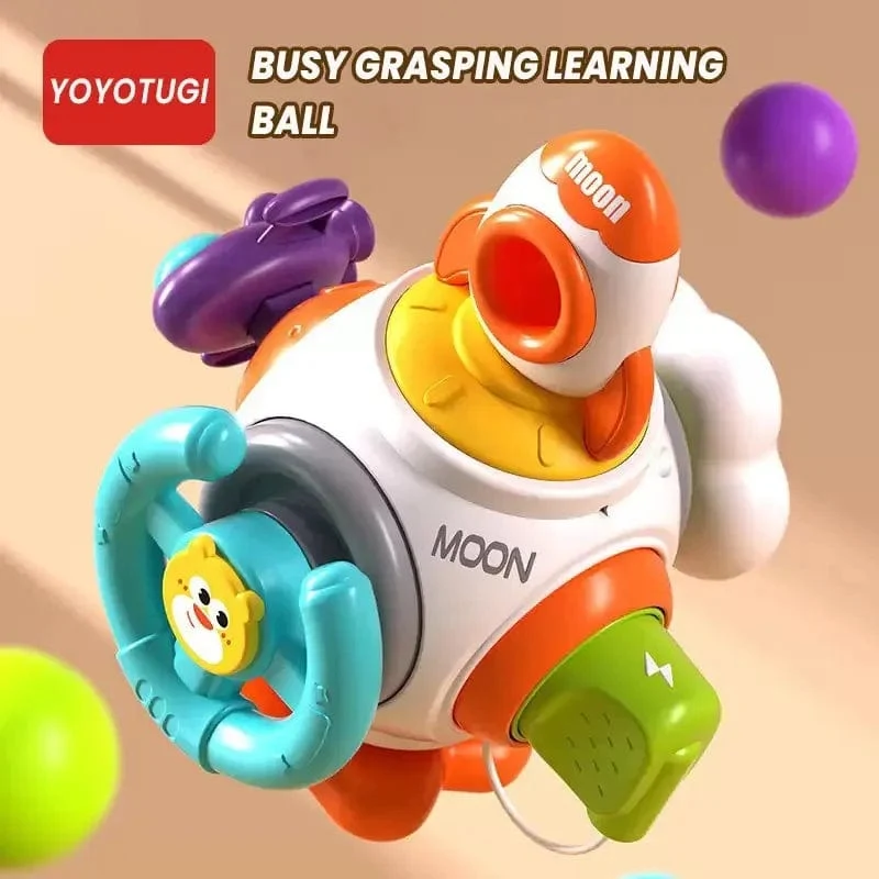 Pädagogisches Lernen Montessori-Spielzeug Busy Cube Praktisches Fähigkeitstraining Lock Box Feinmotorik-Fähigkeitsentwicklung Würfelspielzeug für Kinder