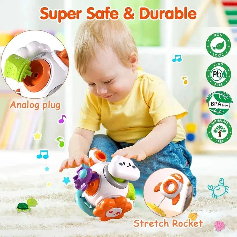 Pädagogisches Lernen Montessori-Spielzeug Busy Cube Praktisches Fähigkeitstraining Lock Box Feinmotorik-Fähigkeitsentwicklung Würfelspielzeug für Kinder