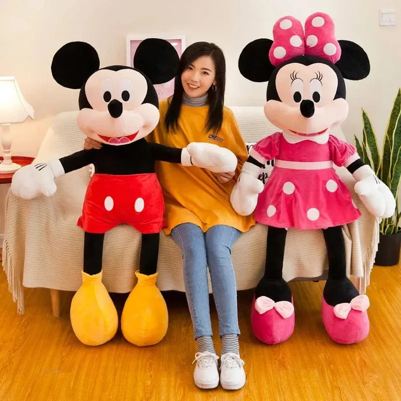40–100 cm gefüllt Mickey & Minnie Maus Plüschtier Soft Goofy Pluto Donald Duck Mickey Minnie Puppen Geburtstag Hochzeitsgeschenke für Kinder