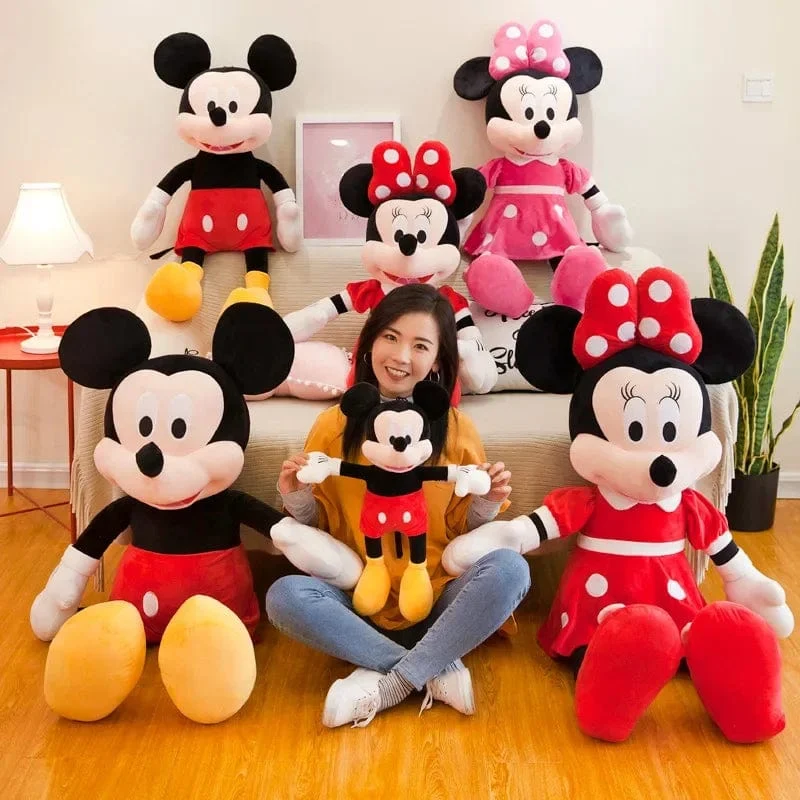 40–100 cm gefüllt Mickey & Minnie Maus Plüschtier Soft Goofy Pluto Donald Duck Mickey Minnie Puppen Geburtstag Hochzeitsgeschenke für Kinder