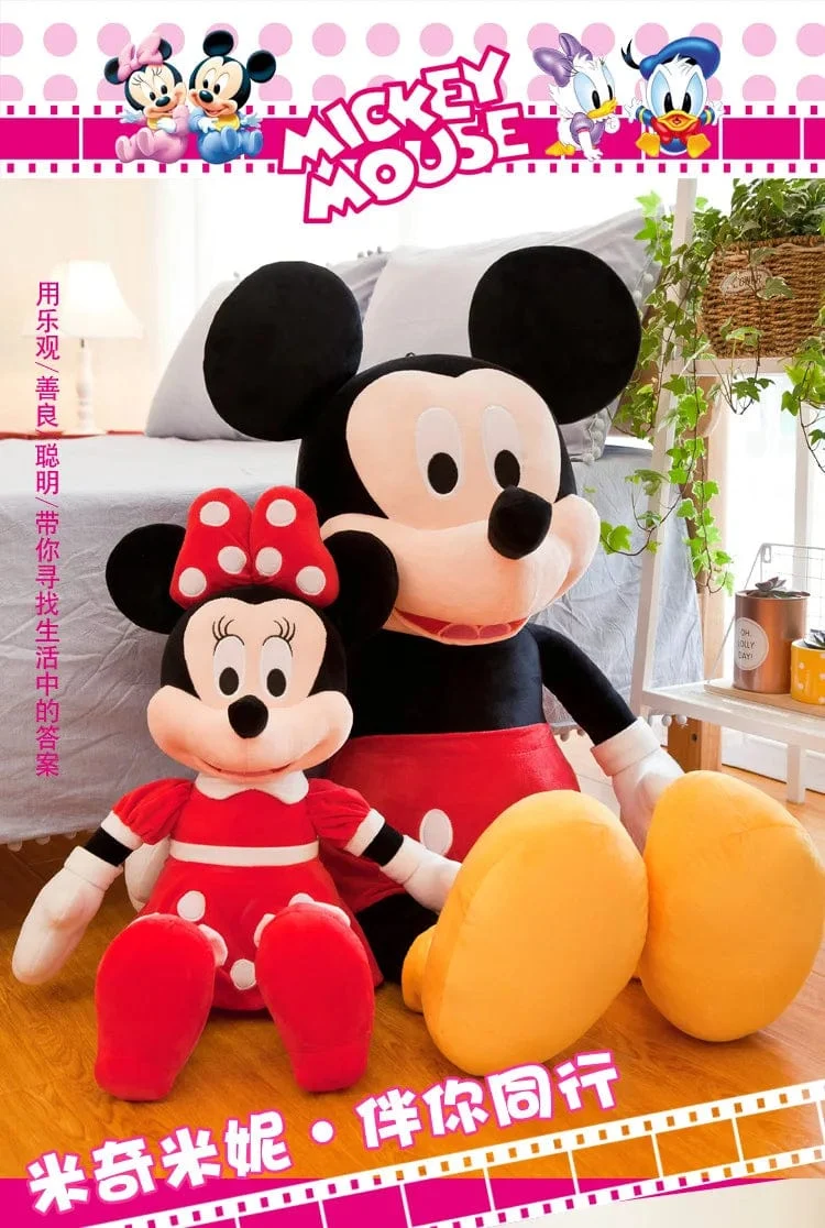40–100 cm gefüllt Mickey & Minnie Maus Plüschtier Soft Goofy Pluto Donald Duck Mickey Minnie Puppen Geburtstag Hochzeitsgeschenke für Kinder