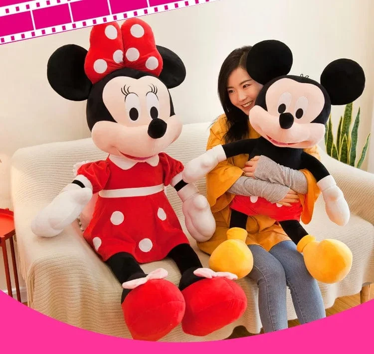 40–100 cm gefüllt Mickey & Minnie Maus Plüschtier Soft Goofy Pluto Donald Duck Mickey Minnie Puppen Geburtstag Hochzeitsgeschenke für Kinder
