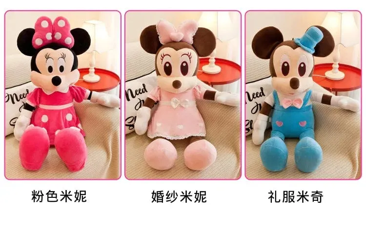 40–100 cm gefüllt Mickey & Minnie Maus Plüschtier Soft Goofy Pluto Donald Duck Mickey Minnie Puppen Geburtstag Hochzeitsgeschenke für Kinder