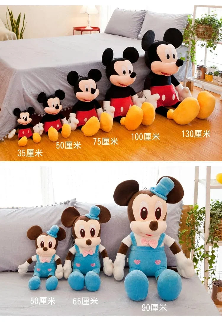 40–100 cm gefüllt Mickey & Minnie Maus Plüschtier Soft Goofy Pluto Donald Duck Mickey Minnie Puppen Geburtstag Hochzeitsgeschenke für Kinder