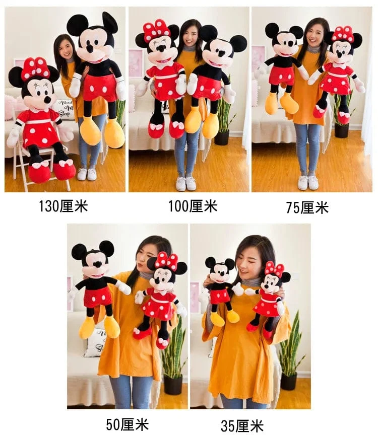 40–100 cm gefüllt Mickey & Minnie Maus Plüschtier Soft Goofy Pluto Donald Duck Mickey Minnie Puppen Geburtstag Hochzeitsgeschenke für Kinder