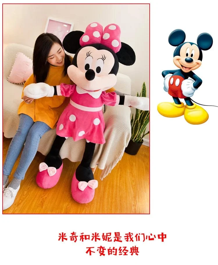 40–100 cm gefüllt Mickey & Minnie Maus Plüschtier Soft Goofy Pluto Donald Duck Mickey Minnie Puppen Geburtstag Hochzeitsgeschenke für Kinder