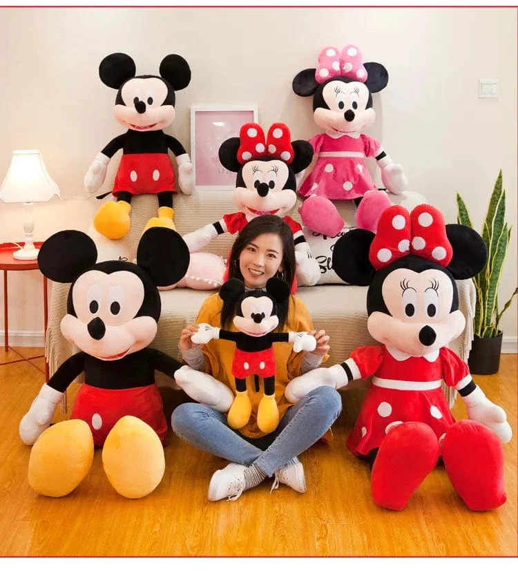 40–100 cm gefüllt Mickey & Minnie Maus Plüschtier Soft Goofy Pluto Donald Duck Mickey Minnie Puppen Geburtstag Hochzeitsgeschenke für Kinder