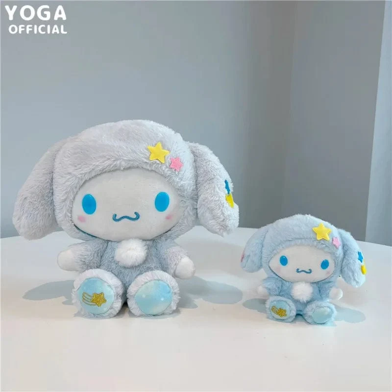 Sanrio Plushies 12/20cm Süße Zimtrolle Kuromi Pochacco Kawaii Plüschpuppe Weiches Plüsch-Geburtstagsgeschenk für Kinder