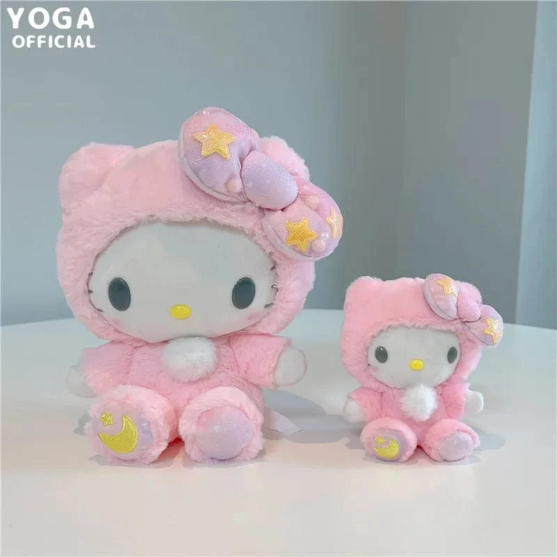 Sanrio Plushies 12/20cm Süße Zimtrolle Kuromi Pochacco Kawaii Plüschpuppe Weiches Plüsch-Geburtstagsgeschenk für Kinder
