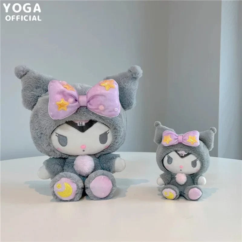 Sanrio Plushies 12/20cm Süße Zimtrolle Kuromi Pochacco Kawaii Plüschpuppe Weiches Plüsch-Geburtstagsgeschenk für Kinder