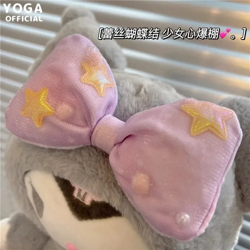 Sanrio Plushies 12/20cm Süße Zimtrolle Kuromi Pochacco Kawaii Plüschpuppe Weiches Plüsch-Geburtstagsgeschenk für Kinder
