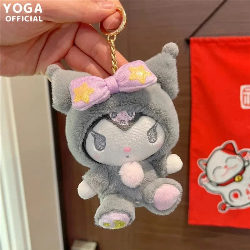 Sanrio Plushies 12/20cm Süße Zimtrolle Kuromi Pochacco Kawaii Plüschpuppe Weiches Plüsch-Geburtstagsgeschenk für Kinder