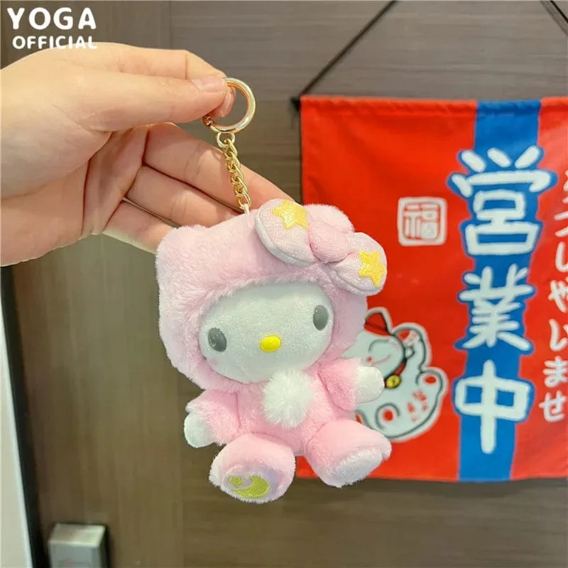 Sanrio Plushies 12/20cm Süße Zimtrolle Kuromi Pochacco Kawaii Plüschpuppe Weiches Plüsch-Geburtstagsgeschenk für Kinder