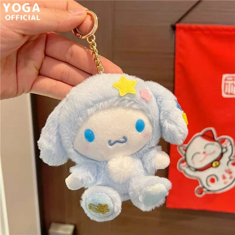 Sanrio Plushies 12/20cm Süße Zimtrolle Kuromi Pochacco Kawaii Plüschpuppe Weiches Plüsch-Geburtstagsgeschenk für Kinder