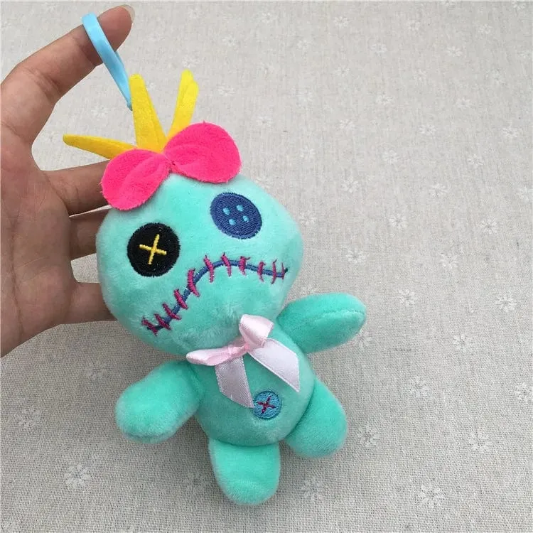 10 cm Kawaii Disney Stitch Plüschpuppen Schlüsselanhänger Niedlicher Engel Stitch Ehepartner Gefüllte Plüschtiere Anhänger Kinder Geburtstagsgeschenk