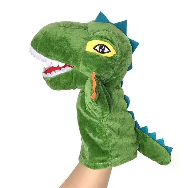 Weiche Stofftierpuppe, Tierplüschpuppe, pädagogisches Babyspielzeug, Löwe, Elefant, Affe, Giraffe, Tiger, Hase, Kawaii, Handfingerpuppe