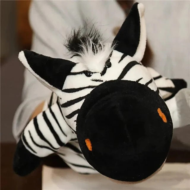 Weiche Stofftierpuppe, Tierplüschpuppe, pädagogisches Babyspielzeug, Löwe, Elefant, Affe, Giraffe, Tiger, Hase, Kawaii, Handfingerpuppe