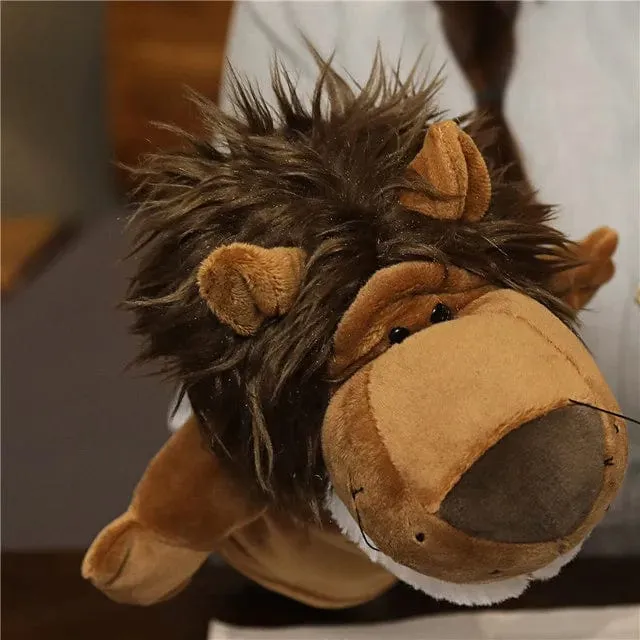 Weiche Stofftierpuppe, Tierplüschpuppe, pädagogisches Babyspielzeug, Löwe, Elefant, Affe, Giraffe, Tiger, Hase, Kawaii, Handfingerpuppe