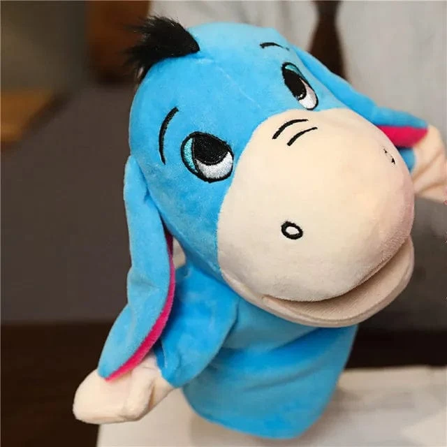 Weiche Stofftierpuppe, Tierplüschpuppe, pädagogisches Babyspielzeug, Löwe, Elefant, Affe, Giraffe, Tiger, Hase, Kawaii, Handfingerpuppe