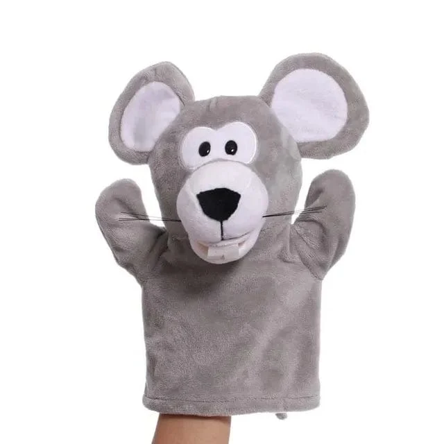 Weiche Stofftierpuppe, Tierplüschpuppe, pädagogisches Babyspielzeug, Löwe, Elefant, Affe, Giraffe, Tiger, Hase, Kawaii, Handfingerpuppe