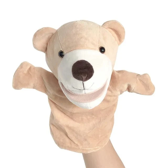 Weiche Stofftierpuppe, Tierplüschpuppe, pädagogisches Babyspielzeug, Löwe, Elefant, Affe, Giraffe, Tiger, Hase, Kawaii, Handfingerpuppe