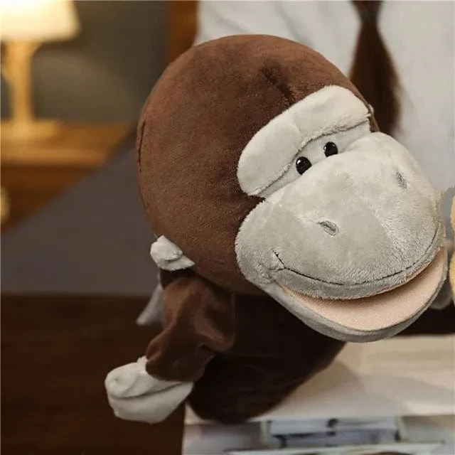 Weiche Stofftierpuppe, Tierplüschpuppe, pädagogisches Babyspielzeug, Löwe, Elefant, Affe, Giraffe, Tiger, Hase, Kawaii, Handfingerpuppe