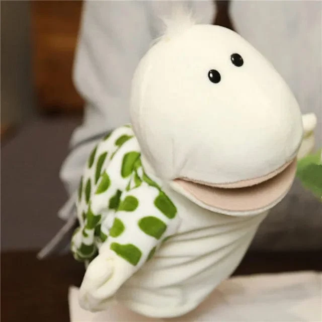 Weiche Stofftierpuppe, Tierplüschpuppe, pädagogisches Babyspielzeug, Löwe, Elefant, Affe, Giraffe, Tiger, Hase, Kawaii, Handfingerpuppe