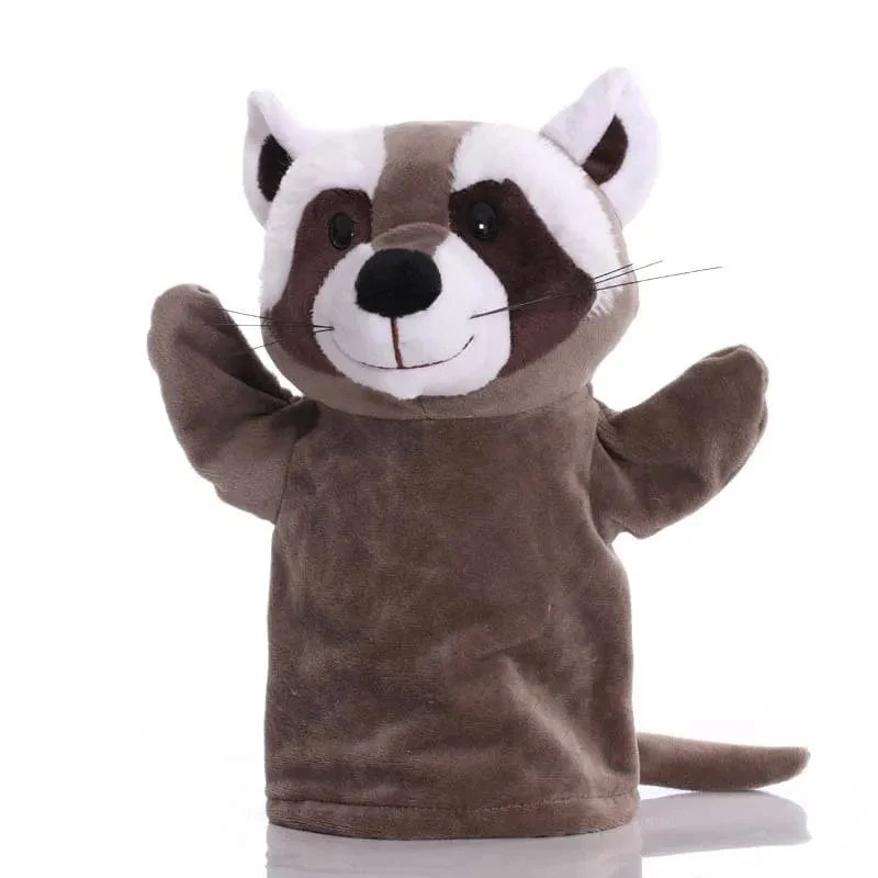 Weiche Stofftierpuppe, Tierplüschpuppe, pädagogisches Babyspielzeug, Löwe, Elefant, Affe, Giraffe, Tiger, Hase, Kawaii, Handfingerpuppe