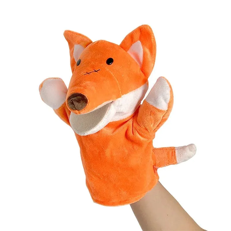 Weiche Stofftierpuppe, Tierplüschpuppe, pädagogisches Babyspielzeug, Löwe, Elefant, Affe, Giraffe, Tiger, Hase, Kawaii, Handfingerpuppe