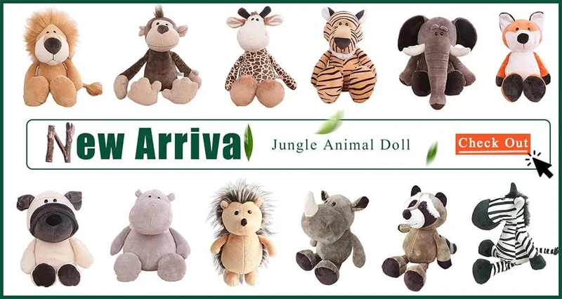 Weiche Stofftierpuppe, Tierplüschpuppe, pädagogisches Babyspielzeug, Löwe, Elefant, Affe, Giraffe, Tiger, Hase, Kawaii, Handfingerpuppe