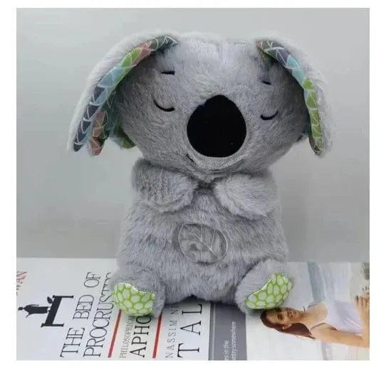 Baby Breathe Bear beruhigt Baby Otter Plüschtier Kinder beruhigende Musik Schlafbegleiter Ton und Licht gefüllte Puppe Spielzeug Geschenke