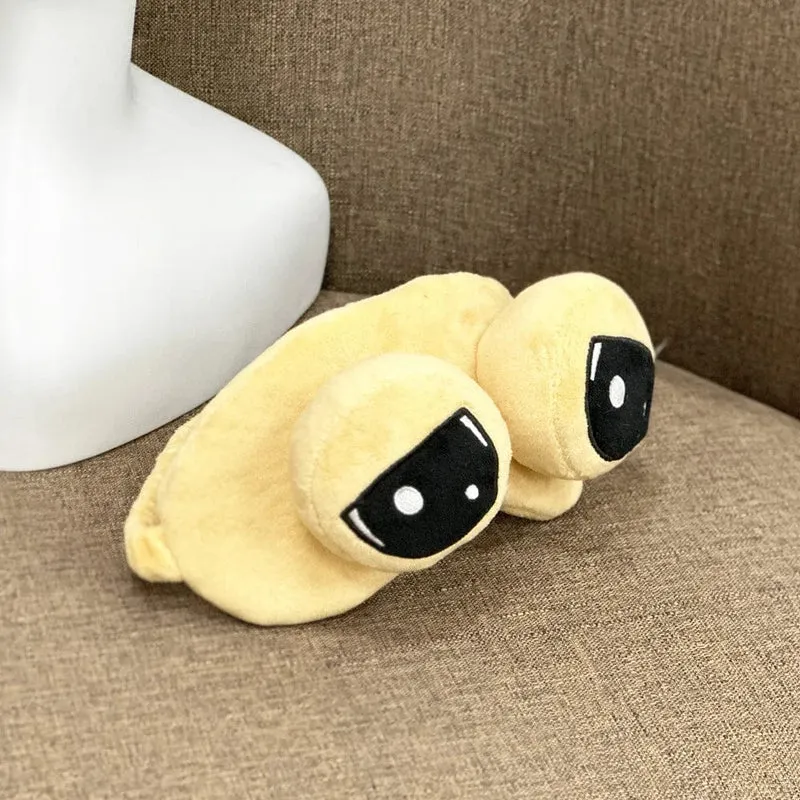 The Maw Pou Baumwoll-Slipper Anime Plüsch-Hausschuhe Kawaii Cartoon Weich Gefüllte Flauschige Dicke Rutschfeste Schuhe Alien Pou Puppe Home Indo